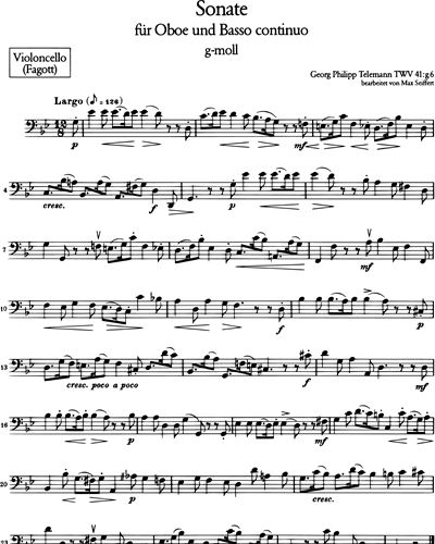 Sonate g-moll TWV 41:g6