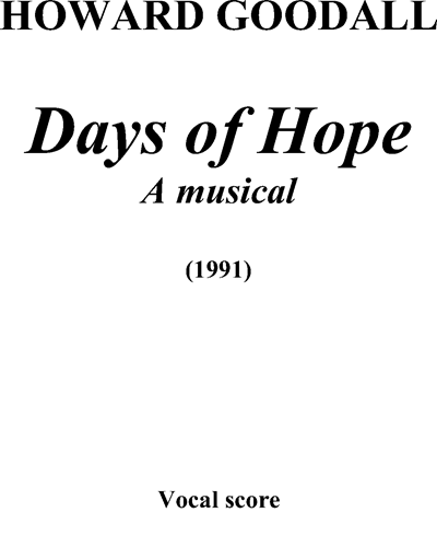 Days Of Hope Sheet Music By Howard Goodall Nkoda Free 7 Days Trial