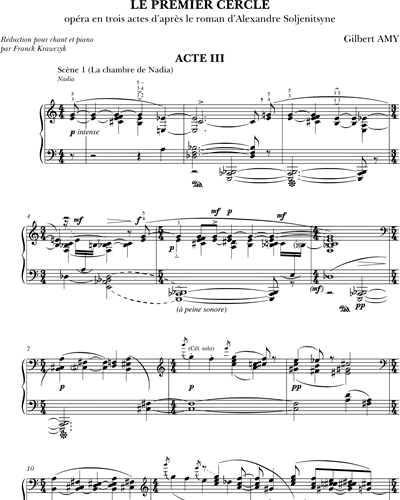 [Acts 3-4] Opera Vocal Score