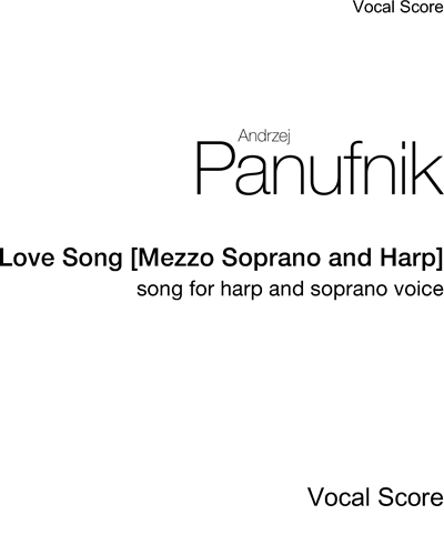 Love Song [Mezzo Soprano and Harp]