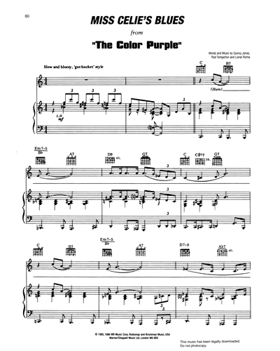 Miss Celie's Blues (from 'The Color Purple')