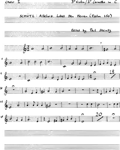 [Choir 1] Violin 3/Cornett 3