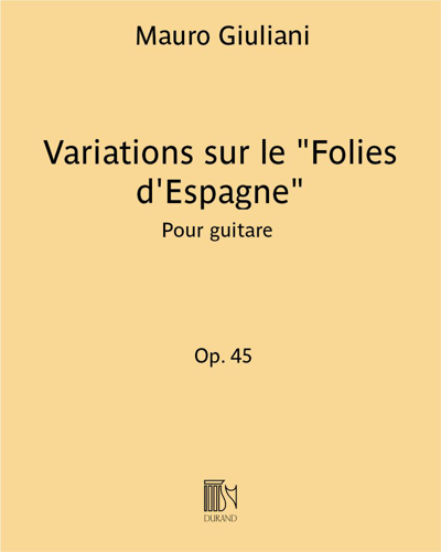 Variations sur le "Folies d'Espagne" Op. 45