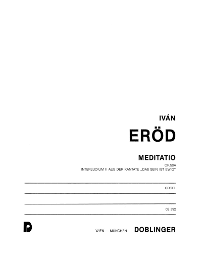 Meditatio, op. 50A