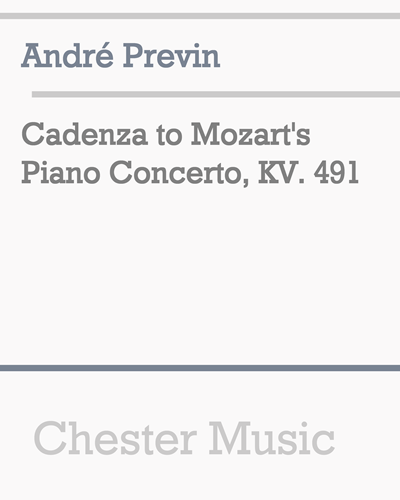 Cadenza to Mozart's Piano Concerto, KV. 491