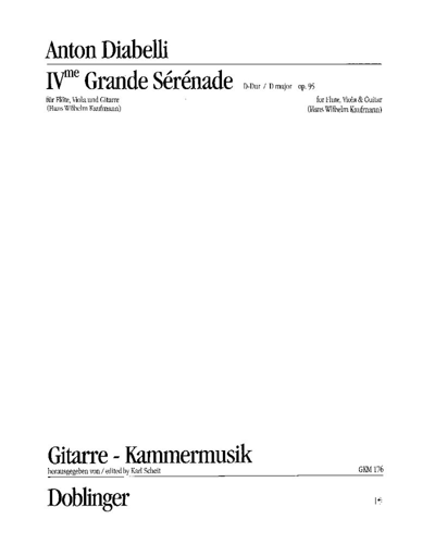 Grande Serenade No. 4 in D major, op. 95