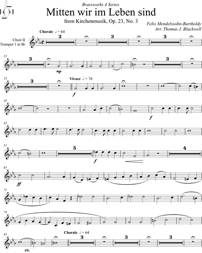 [Choir 2] Trumpet in Bb 1