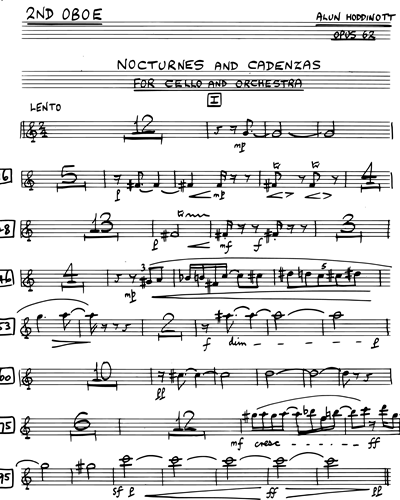 Nocturnes And Cadenzas Bassoon 2 Sheet Music By Alun Hoddinott Nkoda