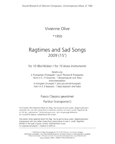 Ragtimes and Sad Songs 