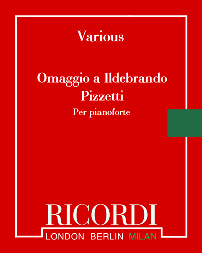 Omaggio A Ildebrando Pizzetti Sheet Music by Various | nkoda