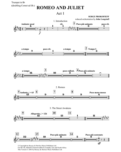 Trumpet in Bb/Cornet (ad libitum)