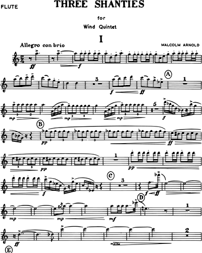 Three Shanties for Wind Quintet Op. 4