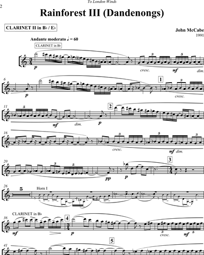 Clarinet in Bb 2/Clarinet in Eb