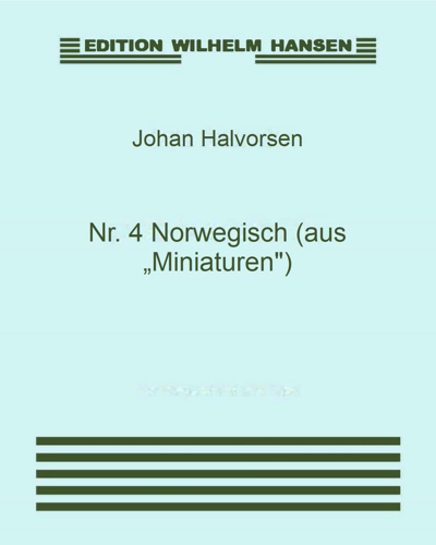 Nr. 4 Norwegisch (aus „Miniaturen")