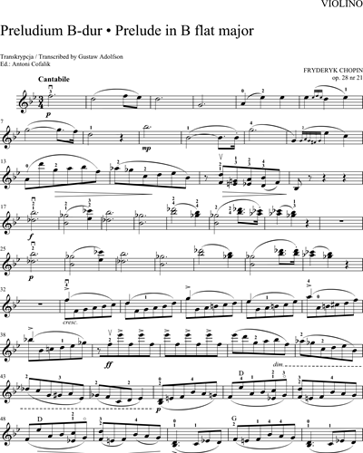 Chopin for Violin and Piano