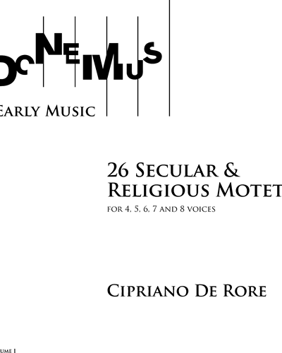 26 Secular & Religious Motets (Volume I)