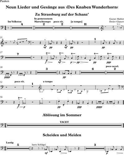 Neun Lieder und Gesänge aus "Des Knaben Wunderhorn