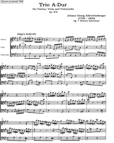 Trio No.2 in A Major, op. 9/2