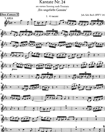 Kantate BWV 24 „Ein ungefärbt Gemüte“
