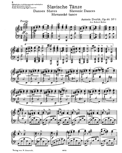 Slavonic Dances, op. 46 (Band 1)
