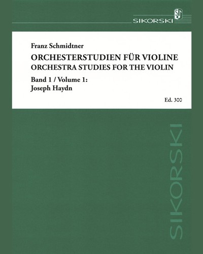 Orchestral Studies for Violin, Vol. 1
