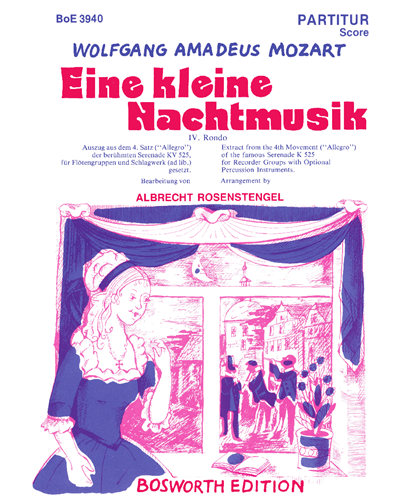 Eine kleine Nachtmusik K 525 (4th Movement) arranged for Recorder Groups