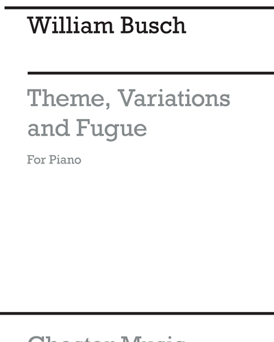 Theme, Variations and Fugue for Piano
