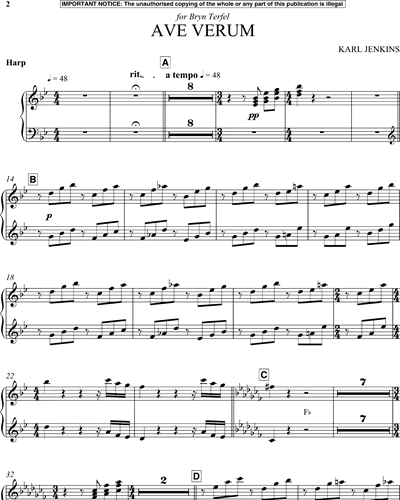 Ave verum [Version in B-flat major]