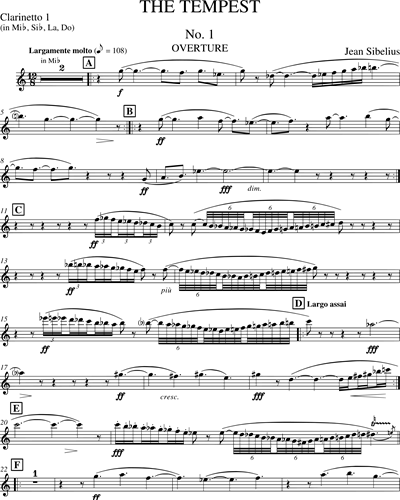 Clarinet in Eb 1/Clarinet in Bb/Clarinet in A/Clarinet in C