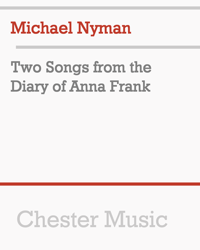 Two Songs from the Diary of Anne Frank