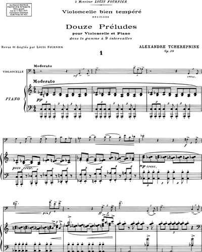 Douze préludes dans la gamme à neuf intervalles Op. 38