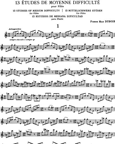13 Études pour Flûte
