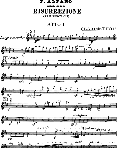 Clarinet 1/Clarinet in A