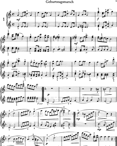 Klavierstücke für kleine und grosse Kinder aus op. 85