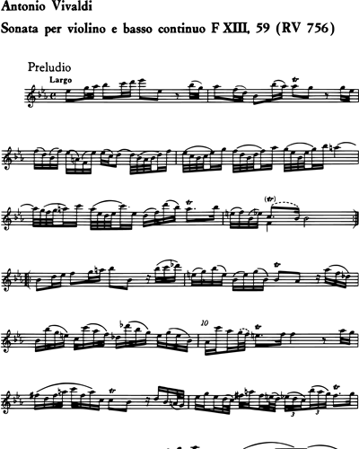 Sonata in Si b maggiore RV 756 F. XIII n. 59