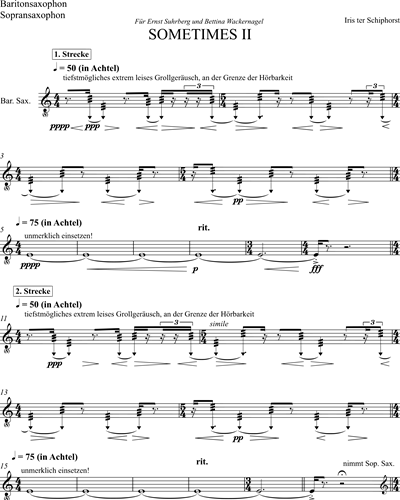 Baritone Saxophone/Soprano Saxophone