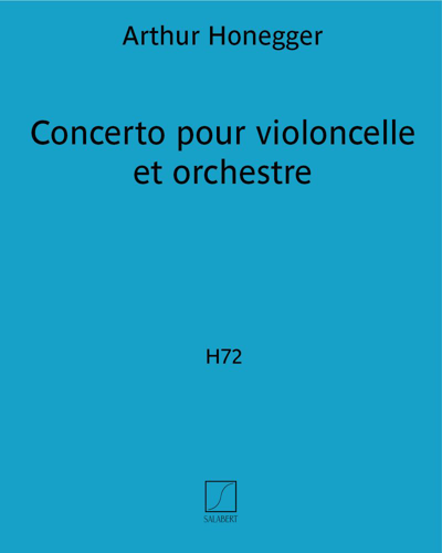Concerto pour violoncelle et orchestre H72