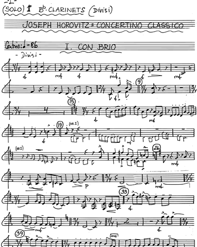 [Solo] Clarinet & Clarinet 1