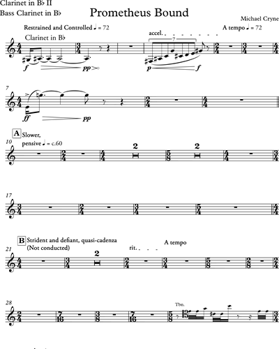 Clarinet in Bb 2/Bass Clarinet in Bb