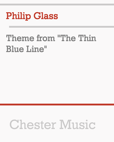 Theme from "The Thin Blue Line"