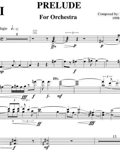 Three pieces for orchestra
