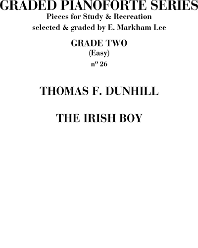 The Irish Boy n. 26 (Pleasure and Study)