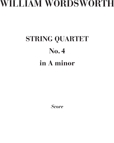 String quartet n. 4 in A minor