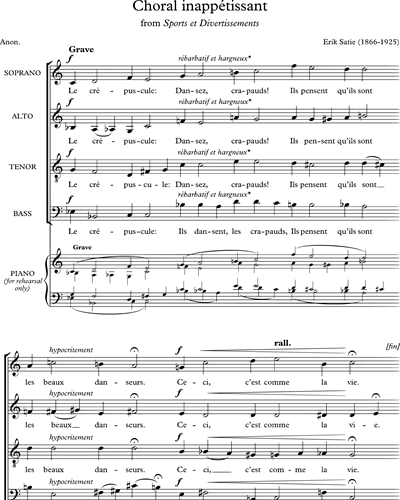 Choral inappétissant