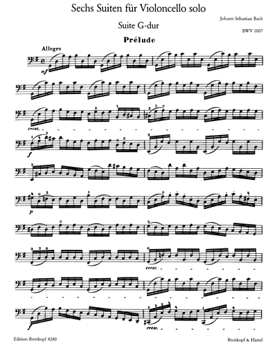6 Suiten BWV 1007-1012 