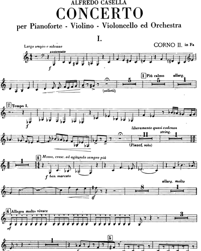 Concerto Per Trio Op 56 English Horn Sheet Music By Alfredo Casella