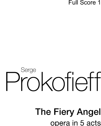 The Fiery Angel, op. 37