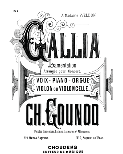 Gallia (Arrangement for Concert)