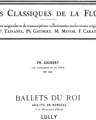Ariette en Rondeau No. 32 (from Ballets du Roi)