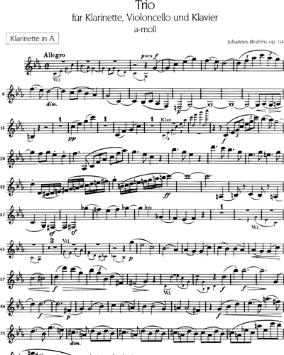 Trio a-moll op. 114